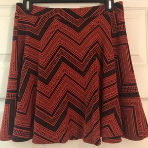 Very cute skirt! Has visible zipper in the back